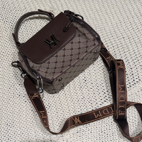 Chocolate Monogram Mini Top-Handle Crossbody - Picture 3 of 15